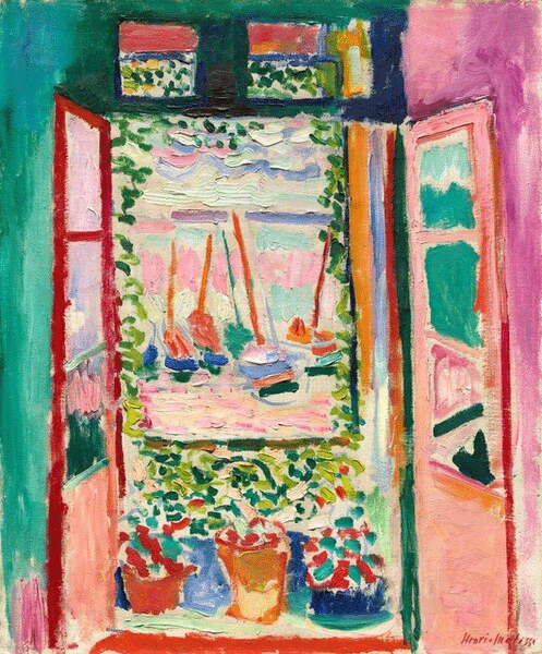 Henri Matisse, Open Window, Collioure, 1905, National Gallery of Art, Washington.